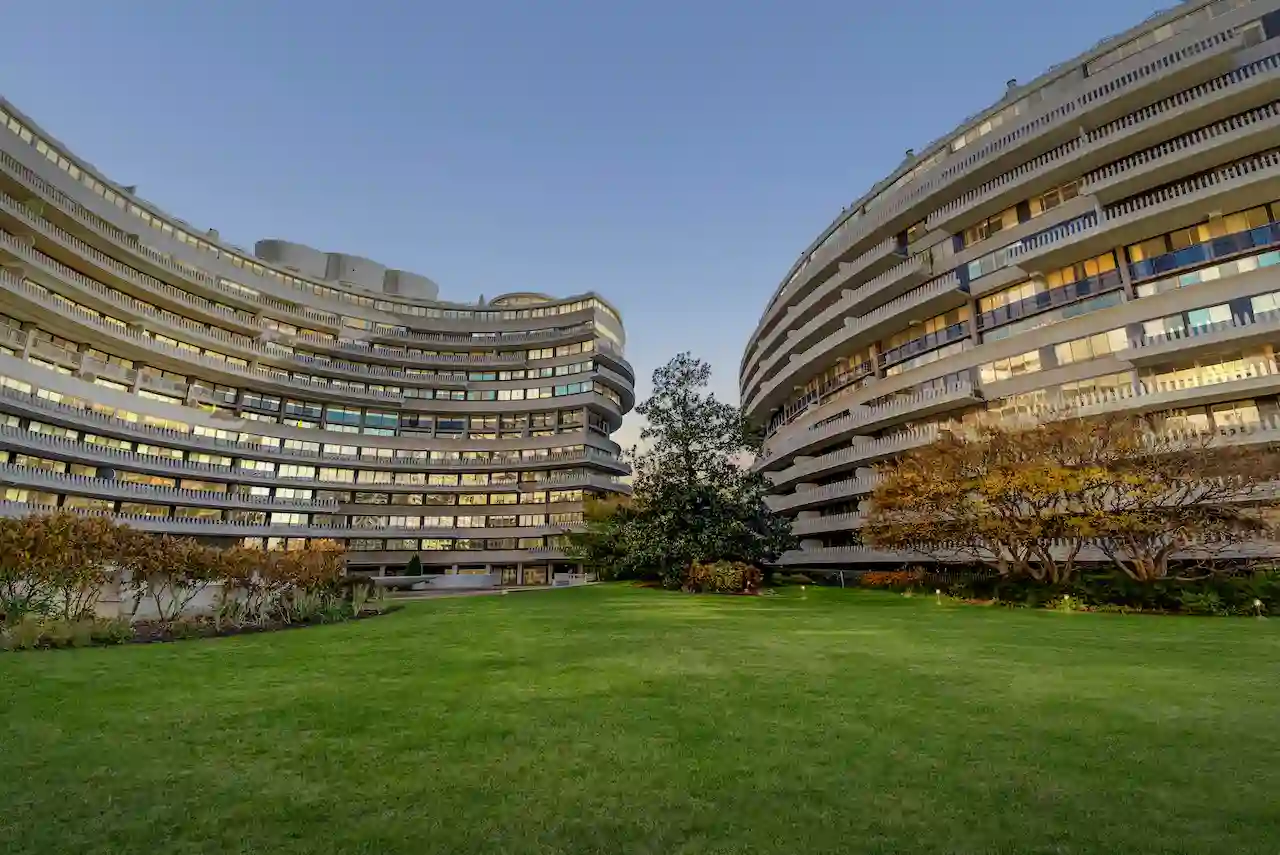 The iconic Watergate Cooperative from the inside out in Washington DC