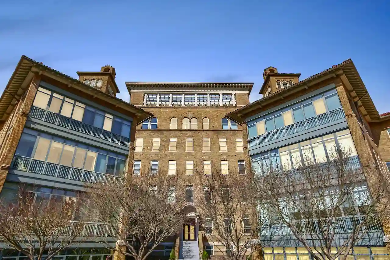 A recently built luxury home in the Virginia suburbs